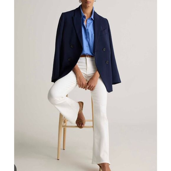 Quince NWT Luna stretch flare jeans white size 27 - Picture 14 of 14